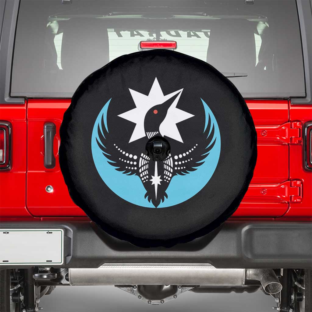 Minnesota Rebel Loon Star Emblem Spare Tire Cover Rebellion Symbolic Unity Graphic