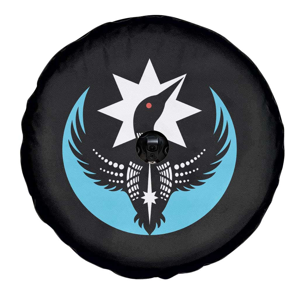 Minnesota Rebel Loon Star Emblem Spare Tire Cover Rebellion Symbolic Unity Graphic