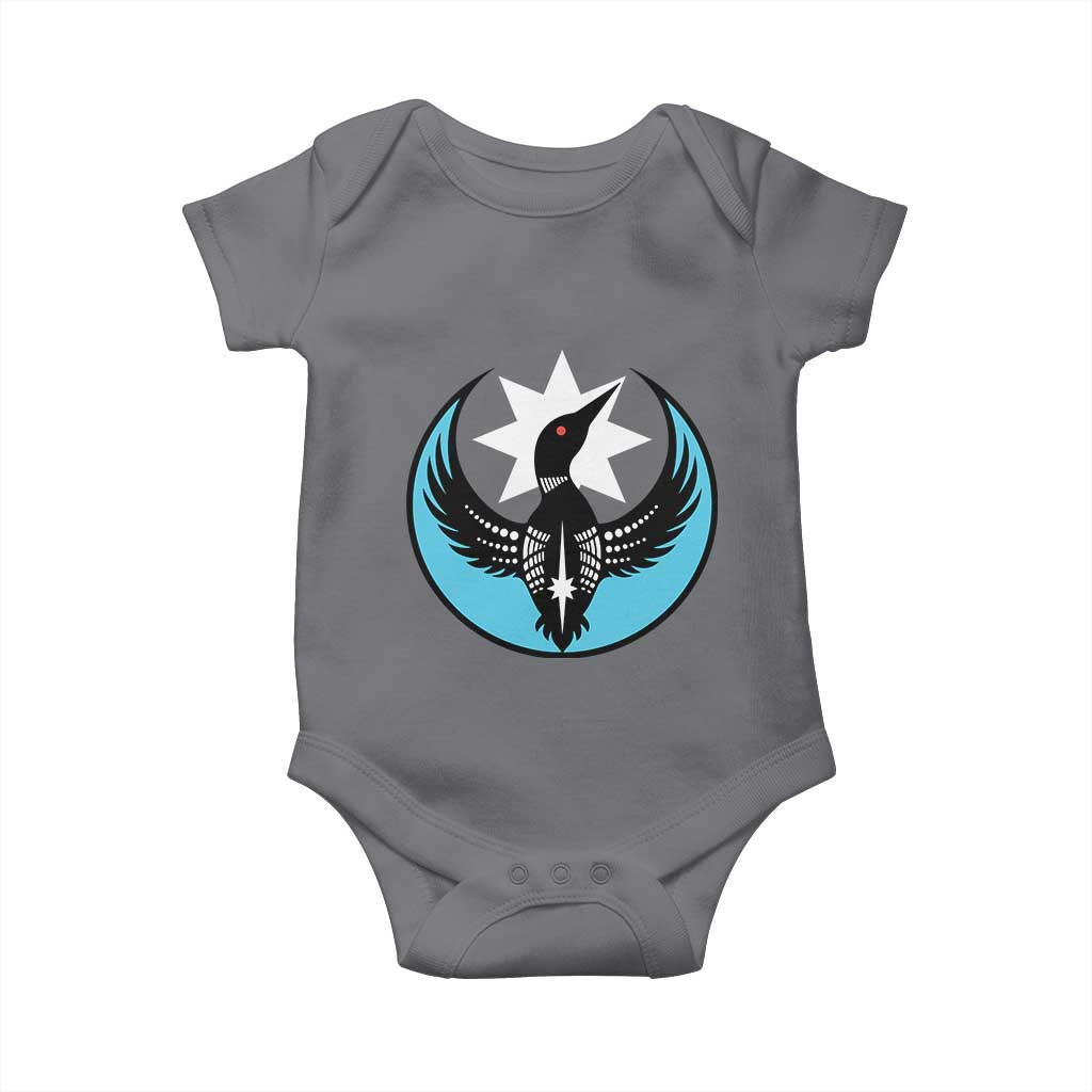 Minnesota Rebel Loon Star Emblem Baby Onesie Rebellion Symbolic Unity Graphic