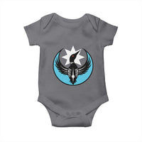 Minnesota Rebel Loon Star Emblem Baby Onesie Rebellion Symbolic Unity Graphic