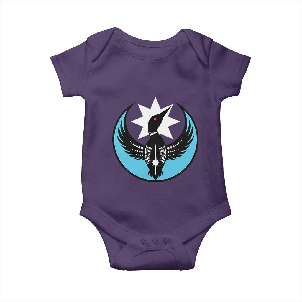 Minnesota Rebel Loon Star Emblem Baby Onesie Rebellion Symbolic Unity Graphic
