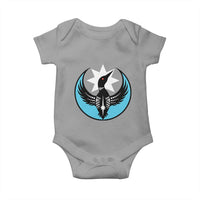 Minnesota Rebel Loon Star Emblem Baby Onesie Rebellion Symbolic Unity Graphic