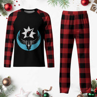 Minnesota Rebel Loon Star Emblem Plaid Pajama Set Rebellion Symbolic Unity Graphic