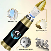 Minnesota Rebel Loon Star Emblem Bullet Tumbler Rebellion Symbolic Unity Graphic