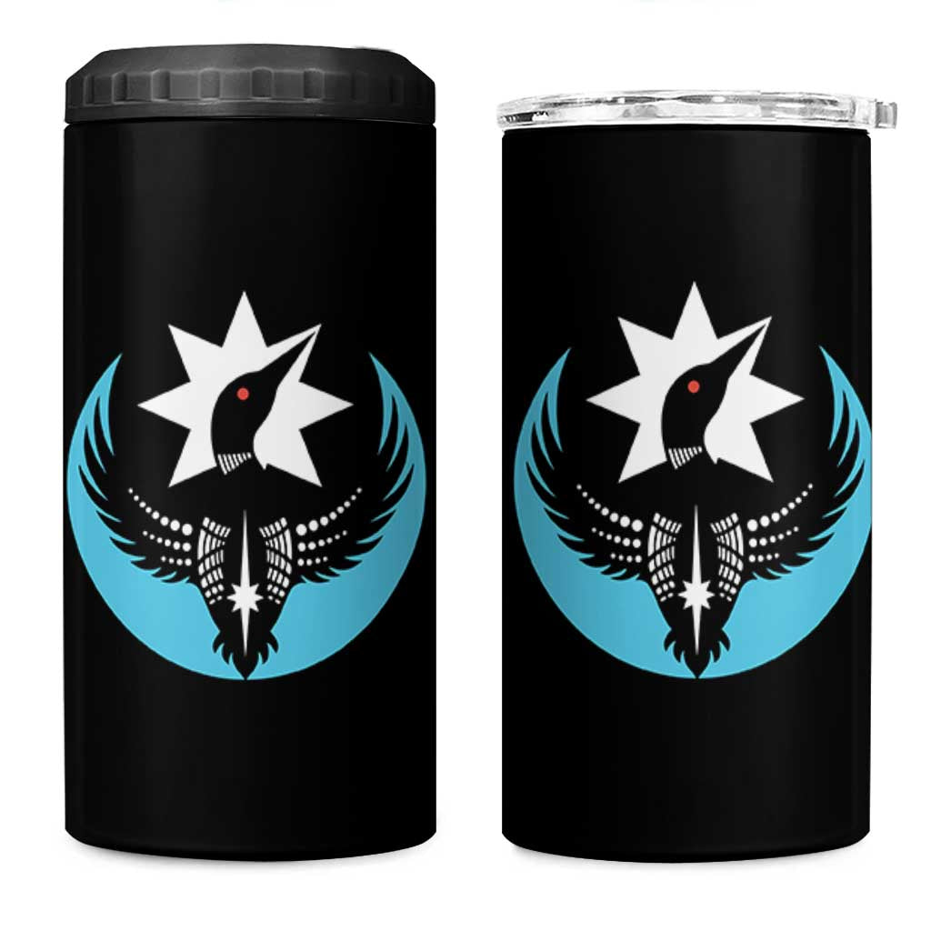 Minnesota Rebel Loon Star Emblem 4 in 1 Can Cooler Tumbler Rebellion Symbolic Unity Graphic
