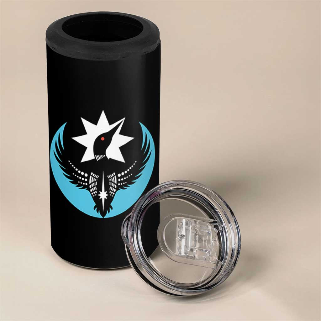 Minnesota Rebel Loon Star Emblem 4 in 1 Can Cooler Tumbler Rebellion Symbolic Unity Graphic