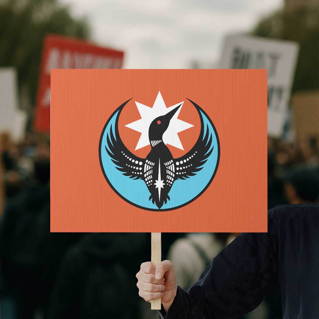 Minnesota Rebel Loon Star Emblem Protest Sign Rebellion Symbolic Unity Graphic