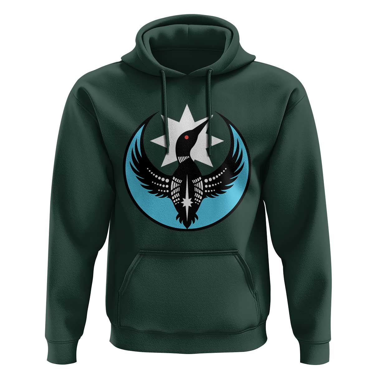 Minnesota Rebel Loon Star Emblem Hoodie Rebellion Symbolic Unity Graphic