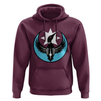 Minnesota Rebel Loon Star Emblem Hoodie Rebellion Symbolic Unity Graphic