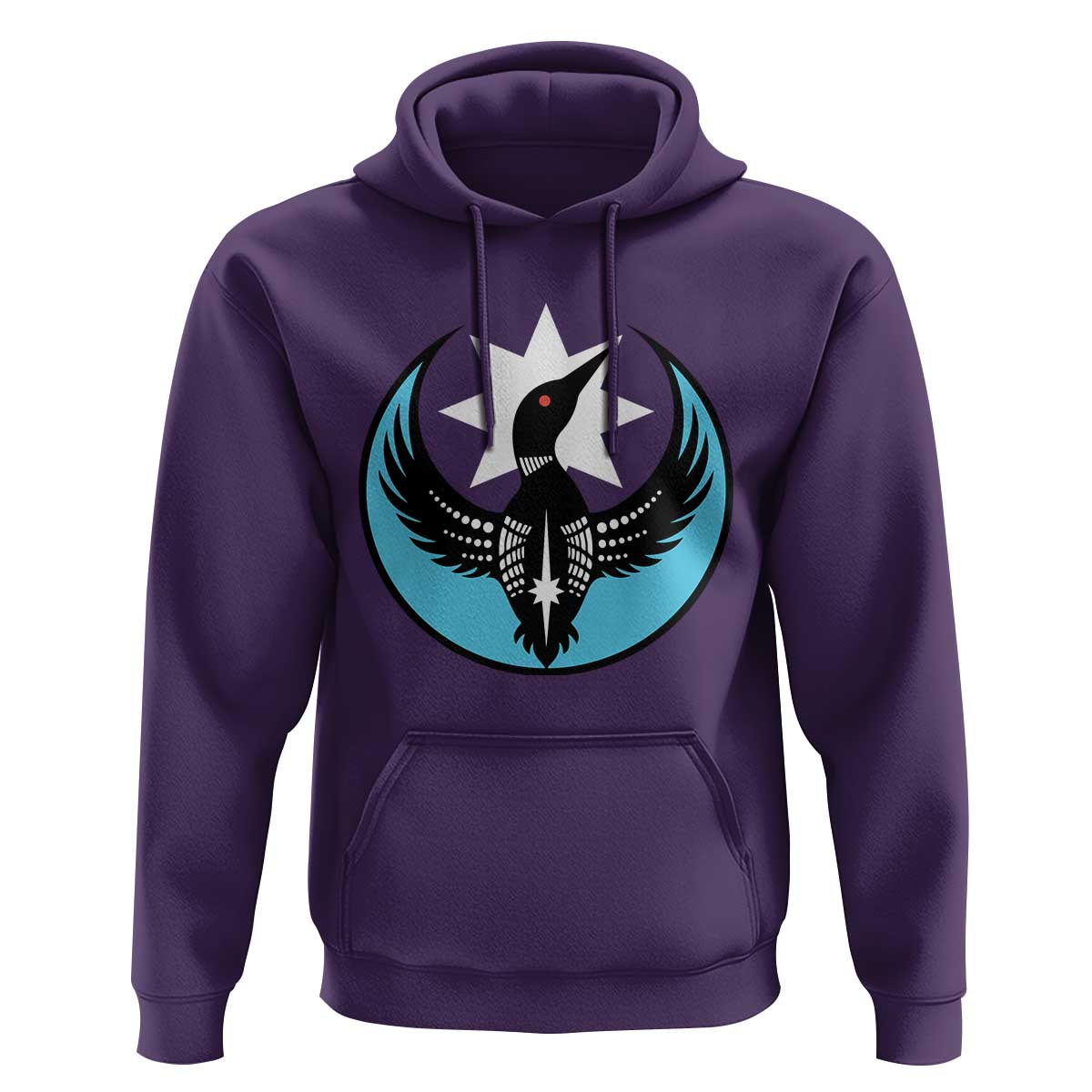 Minnesota Rebel Loon Star Emblem Hoodie Rebellion Symbolic Unity Graphic