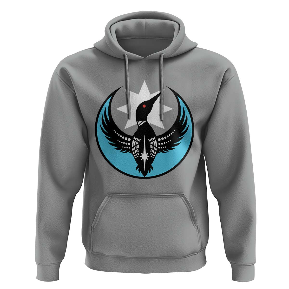 Minnesota Rebel Loon Star Emblem Hoodie Rebellion Symbolic Unity Graphic