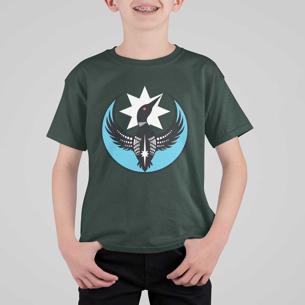 Minnesota Rebel Loon Star Emblem T Shirt For Kid Rebellion Symbolic Unity Graphic