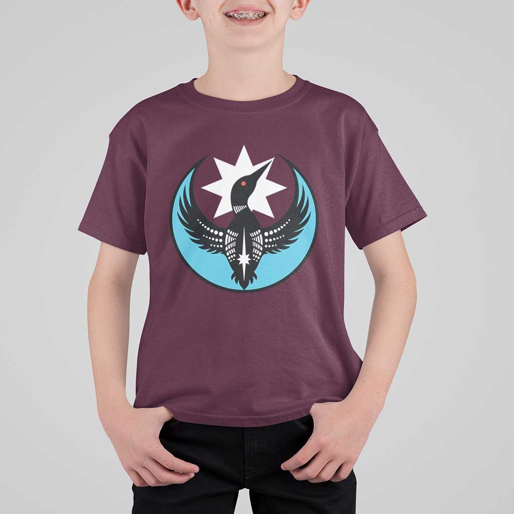 Minnesota Rebel Loon Star Emblem T Shirt For Kid Rebellion Symbolic Unity Graphic