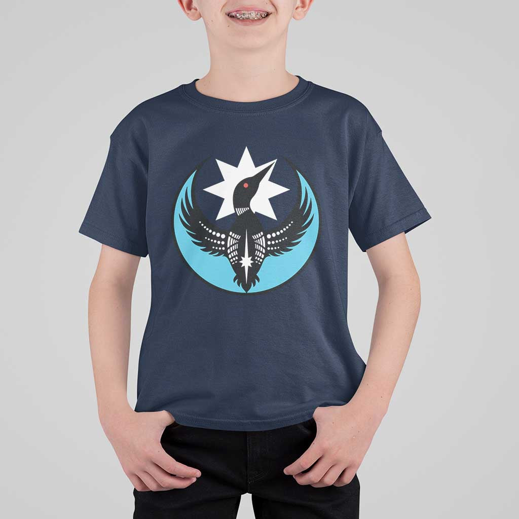 Minnesota Rebel Loon Star Emblem T Shirt For Kid Rebellion Symbolic Unity Graphic