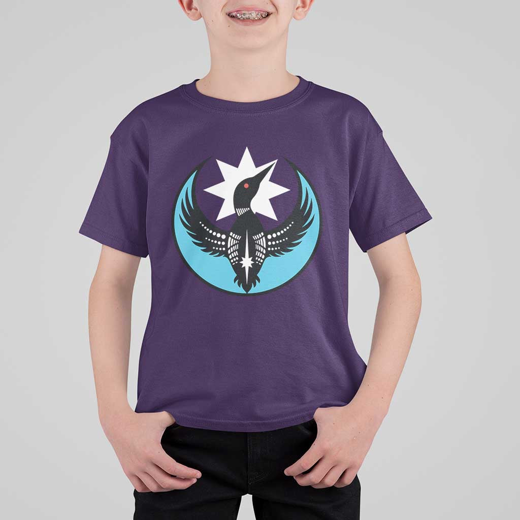 Minnesota Rebel Loon Star Emblem T Shirt For Kid Rebellion Symbolic Unity Graphic
