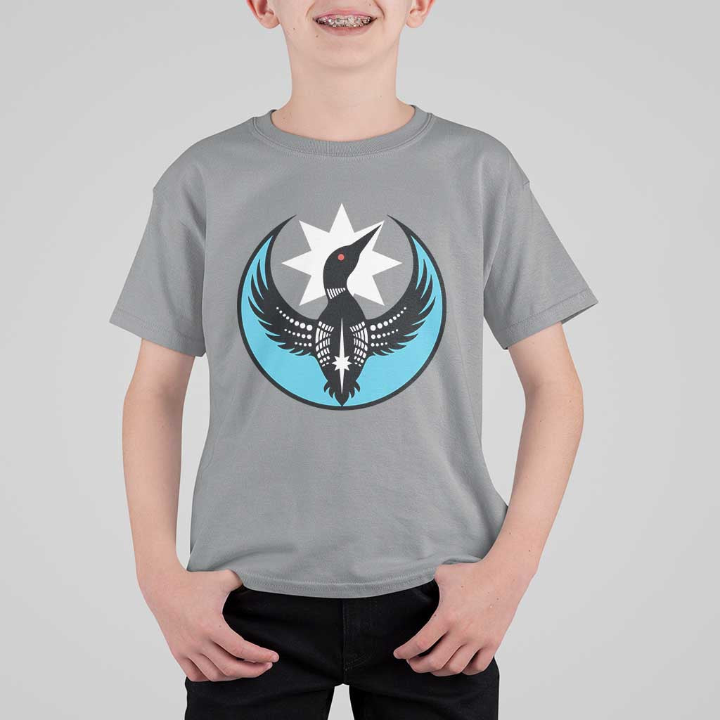 Minnesota Rebel Loon Star Emblem T Shirt For Kid Rebellion Symbolic Unity Graphic