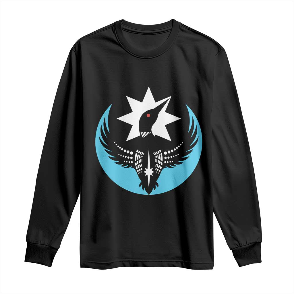 Minnesota Rebel Loon Star Emblem Long Sleeve Shirt Rebellion Symbolic Unity Graphic