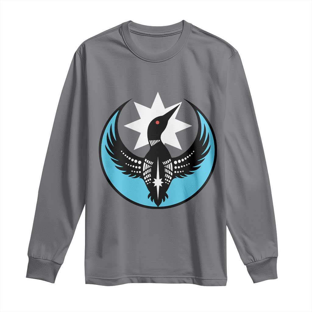 Minnesota Rebel Loon Star Emblem Long Sleeve Shirt Rebellion Symbolic Unity Graphic