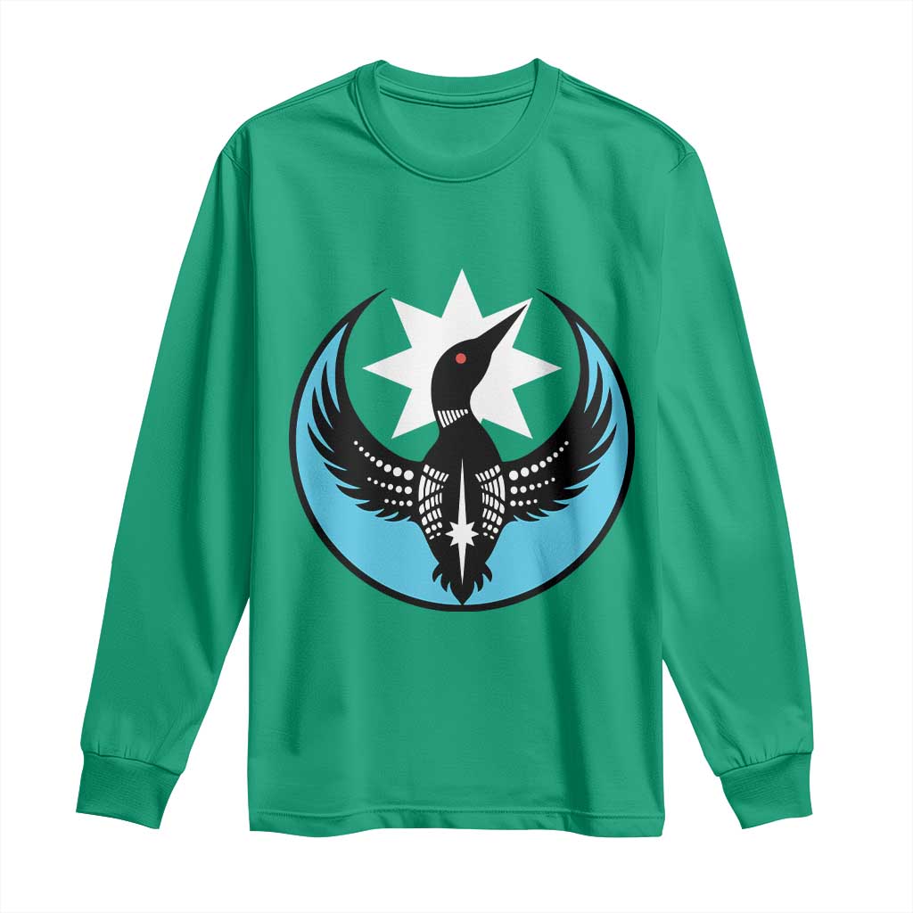 Minnesota Rebel Loon Star Emblem Long Sleeve Shirt Rebellion Symbolic Unity Graphic