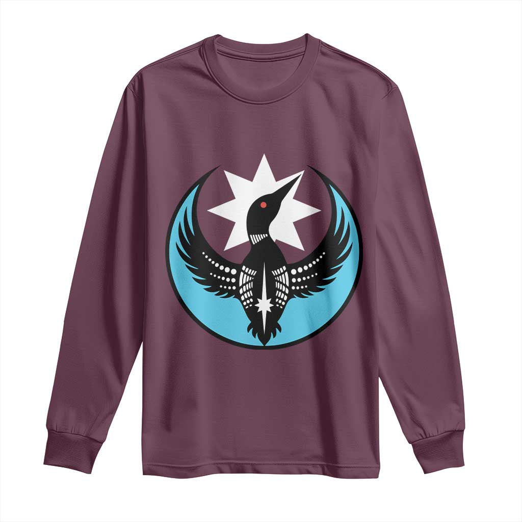 Minnesota Rebel Loon Star Emblem Long Sleeve Shirt Rebellion Symbolic Unity Graphic