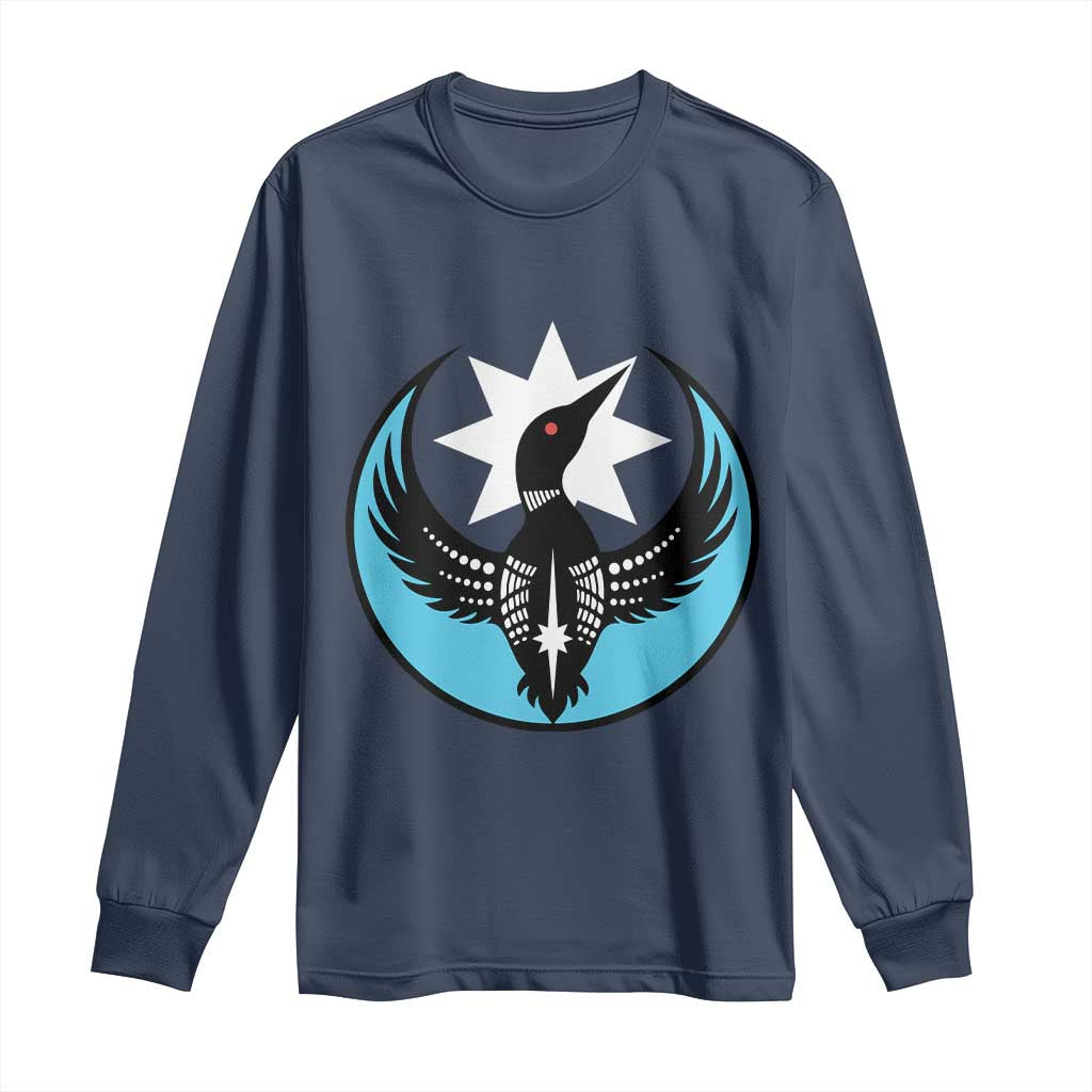 Minnesota Rebel Loon Star Emblem Long Sleeve Shirt Rebellion Symbolic Unity Graphic