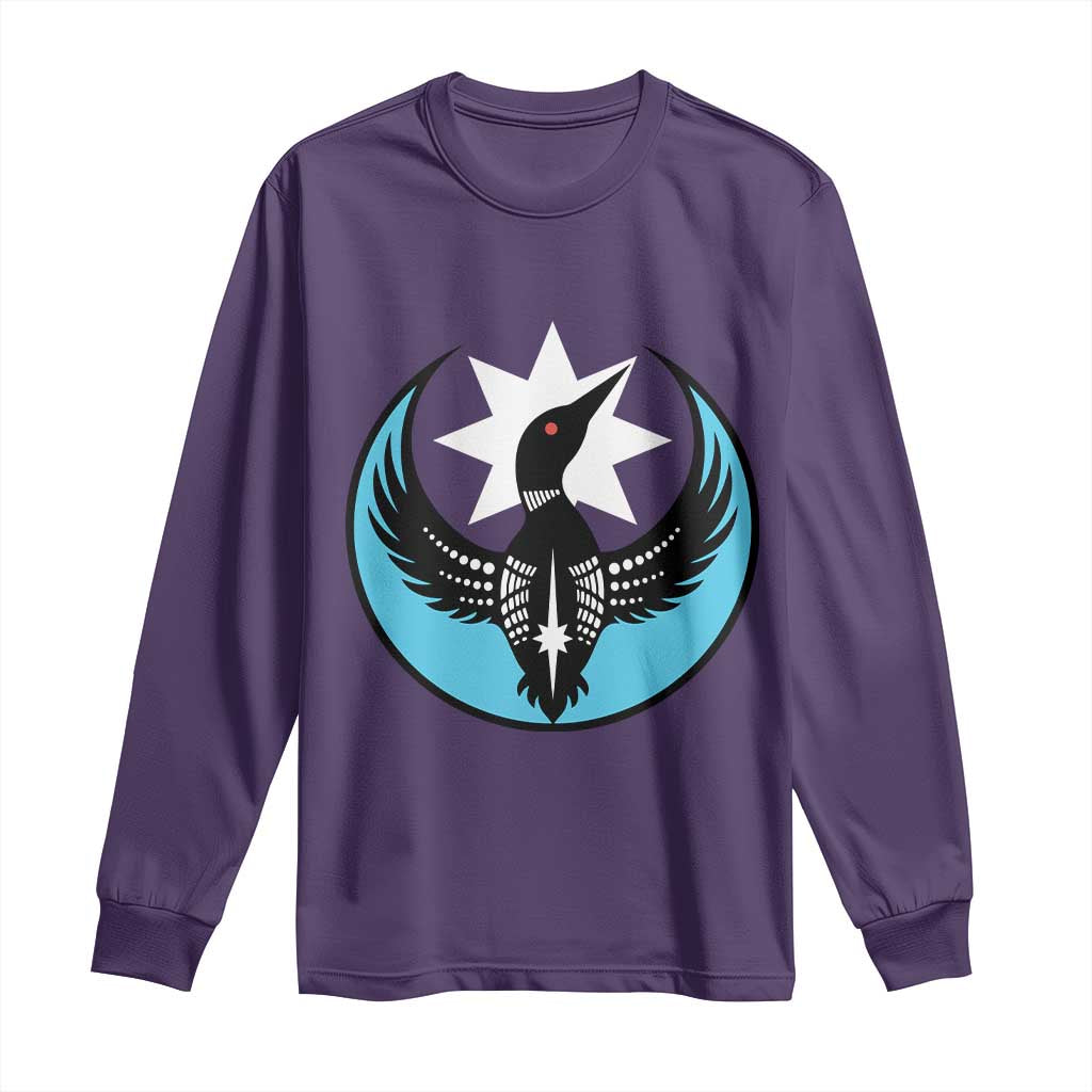 Minnesota Rebel Loon Star Emblem Long Sleeve Shirt Rebellion Symbolic Unity Graphic