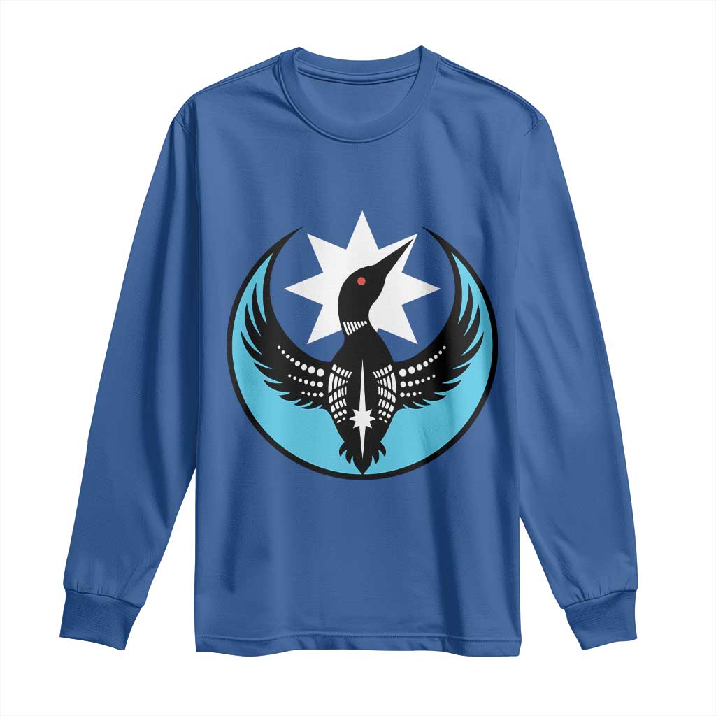 Minnesota Rebel Loon Star Emblem Long Sleeve Shirt Rebellion Symbolic Unity Graphic