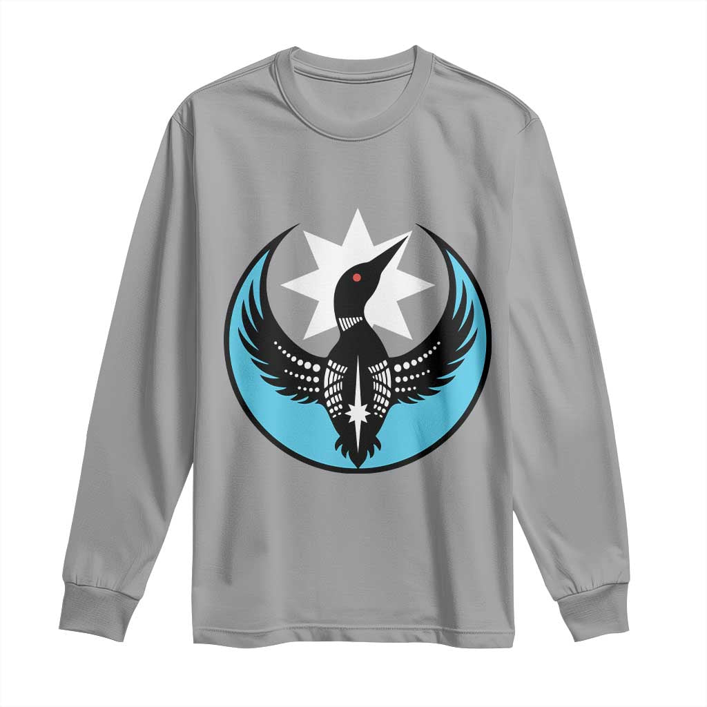 Minnesota Rebel Loon Star Emblem Long Sleeve Shirt Rebellion Symbolic Unity Graphic