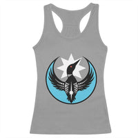 Minnesota Rebel Loon Star Emblem Racerback Tank Top Rebellion Symbolic Unity Graphic