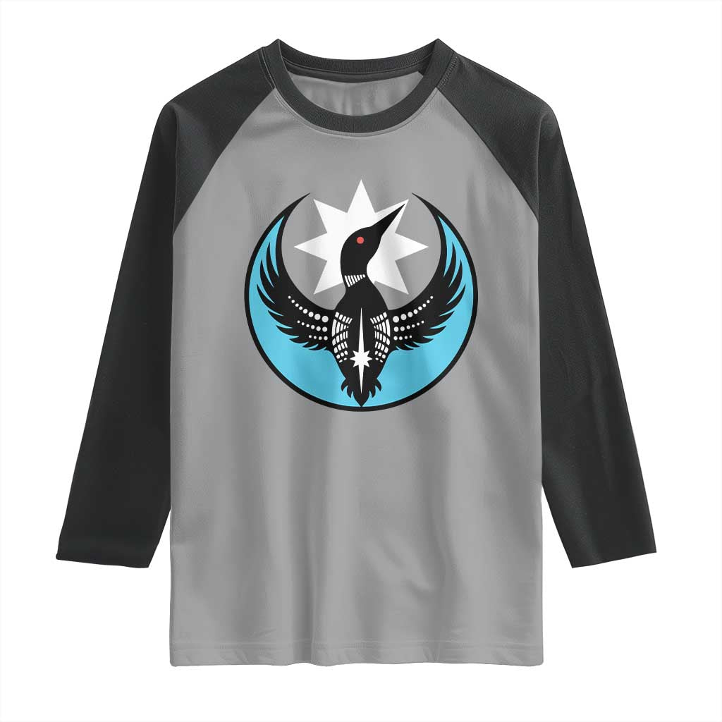Minnesota Rebel Loon Star Emblem Raglan Shirt Rebellion Symbolic Unity Graphic