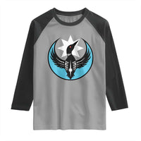 Minnesota Rebel Loon Star Emblem Raglan Shirt Rebellion Symbolic Unity Graphic