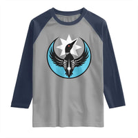 Minnesota Rebel Loon Star Emblem Raglan Shirt Rebellion Symbolic Unity Graphic