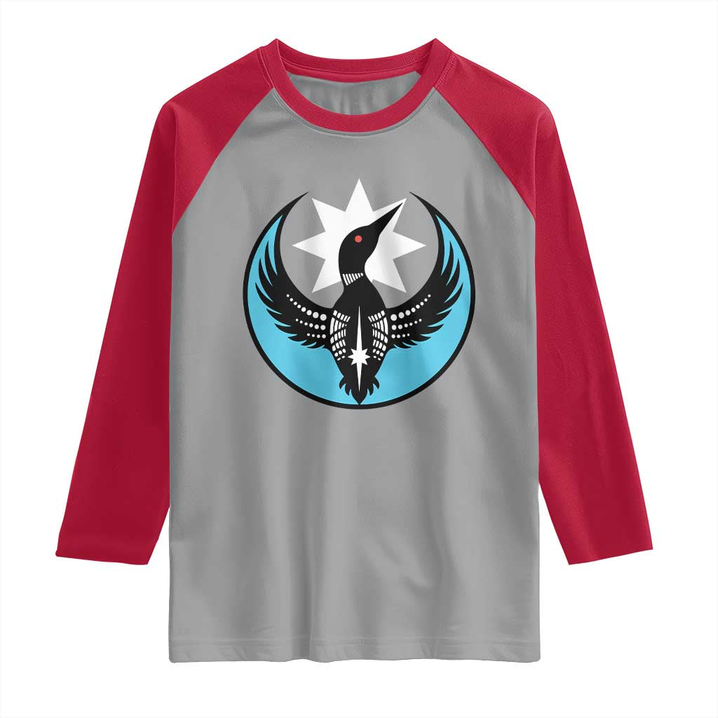 Minnesota Rebel Loon Star Emblem Raglan Shirt Rebellion Symbolic Unity Graphic