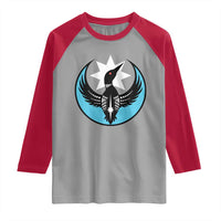 Minnesota Rebel Loon Star Emblem Raglan Shirt Rebellion Symbolic Unity Graphic