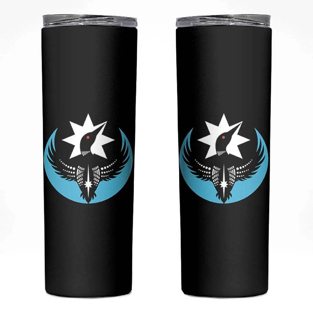 Minnesota Rebel Loon Star Emblem Skinny Tumbler Rebellion Symbolic Unity Graphic