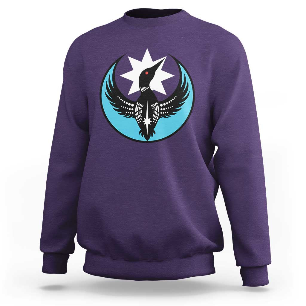 Minnesota Rebel Loon Star Emblem Sweatshirt Rebellion Symbolic Unity Graphic