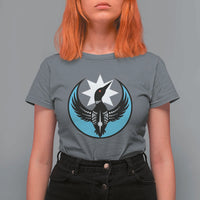 Minnesota Rebel Loon Star Emblem T Shirt For Women Rebellion Symbolic Unity Graphic
