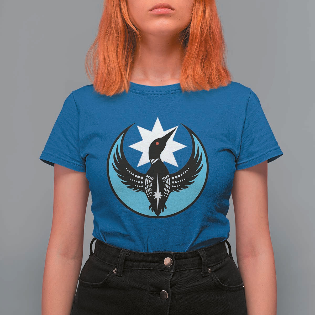 Minnesota Rebel Loon Star Emblem T Shirt For Women Rebellion Symbolic Unity Graphic