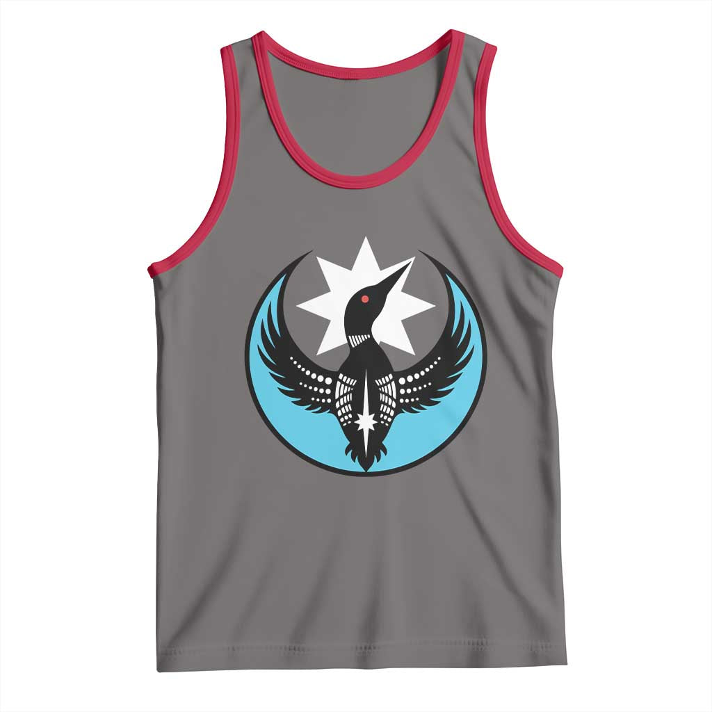 Minnesota Rebel Loon Star Emblem Tank Top Rebellion Symbolic Unity Graphic