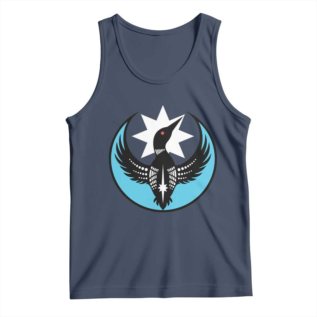Minnesota Rebel Loon Star Emblem Tank Top Rebellion Symbolic Unity Graphic