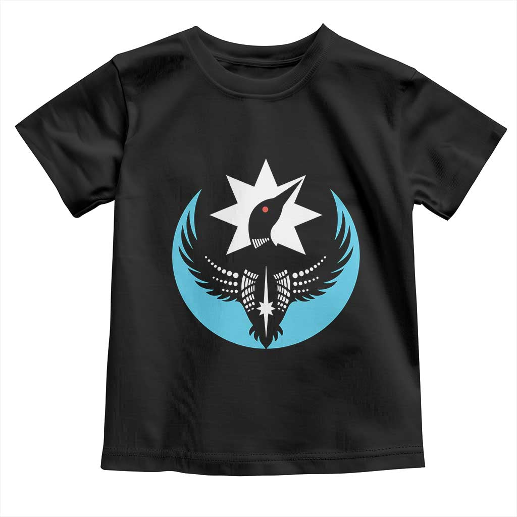 Minnesota Rebel Loon Star Emblem Toddler T Shirt Rebellion Symbolic Unity Graphic