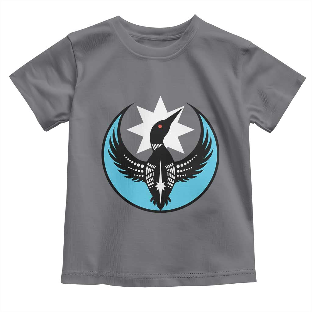 Minnesota Rebel Loon Star Emblem Toddler T Shirt Rebellion Symbolic Unity Graphic