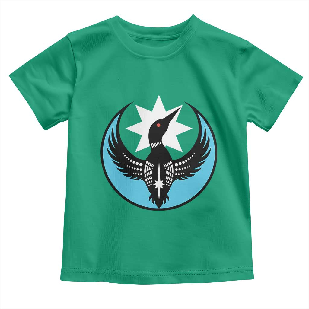Minnesota Rebel Loon Star Emblem Toddler T Shirt Rebellion Symbolic Unity Graphic