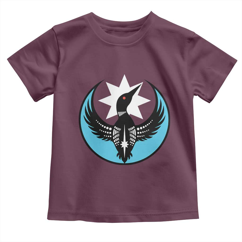 Minnesota Rebel Loon Star Emblem Toddler T Shirt Rebellion Symbolic Unity Graphic