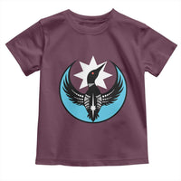 Minnesota Rebel Loon Star Emblem Toddler T Shirt Rebellion Symbolic Unity Graphic
