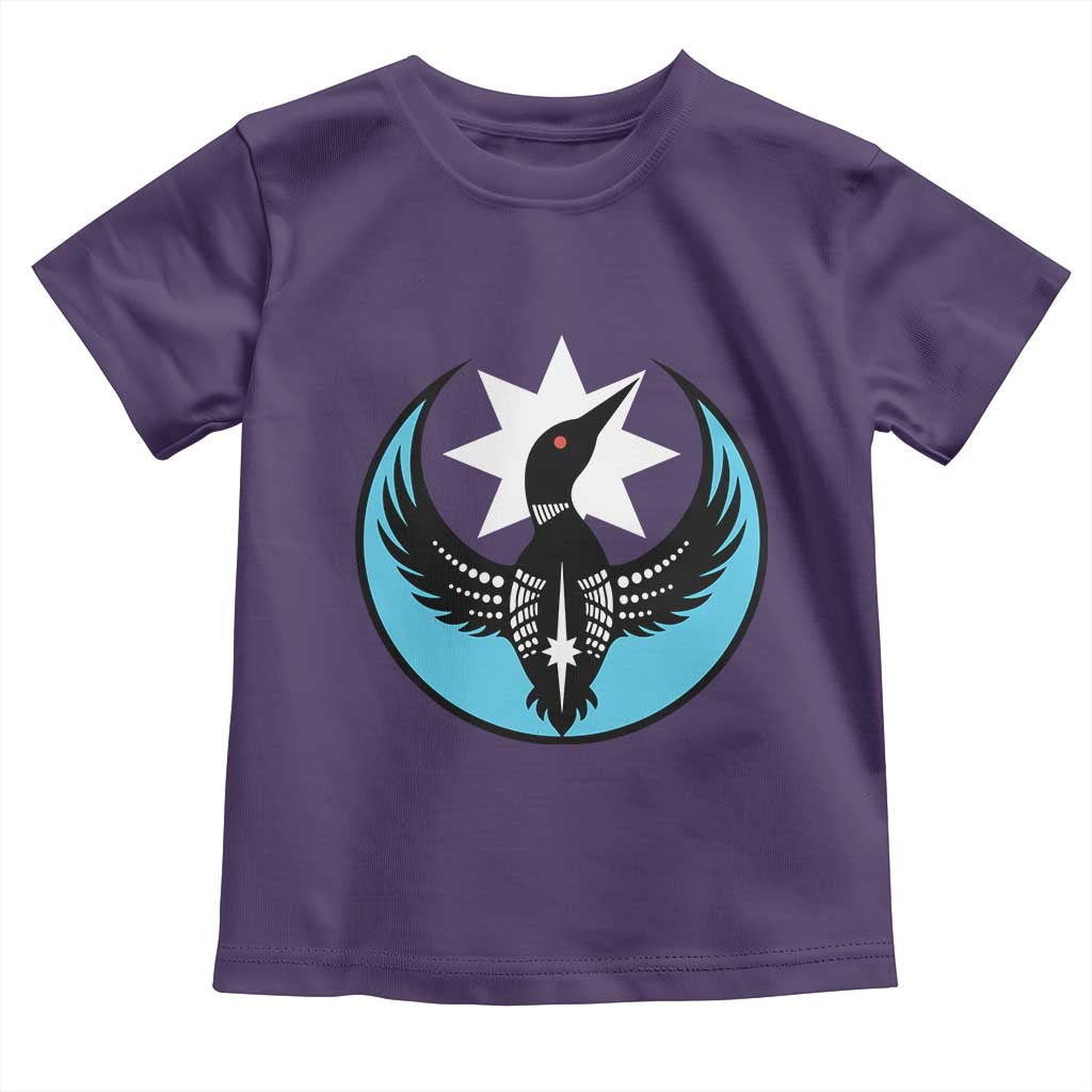 Minnesota Rebel Loon Star Emblem Toddler T Shirt Rebellion Symbolic Unity Graphic