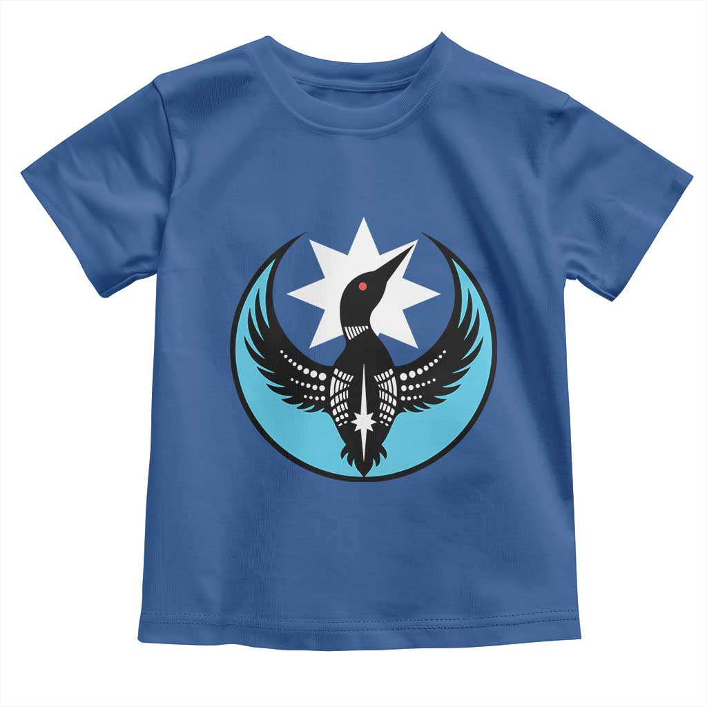 Minnesota Rebel Loon Star Emblem Toddler T Shirt Rebellion Symbolic Unity Graphic