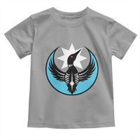 Minnesota Rebel Loon Star Emblem Toddler T Shirt Rebellion Symbolic Unity Graphic