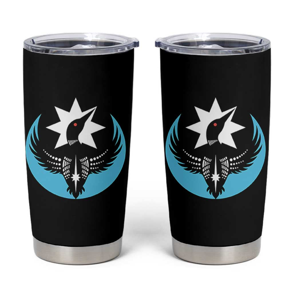 Minnesota Rebel Loon Star Emblem Tumbler Cup Rebellion Symbolic Unity Graphic