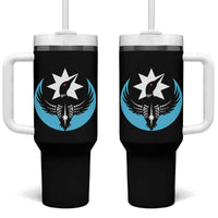 Minnesota Rebel Loon Star Emblem Tumbler With Handle Rebellion Symbolic Unity Graphic